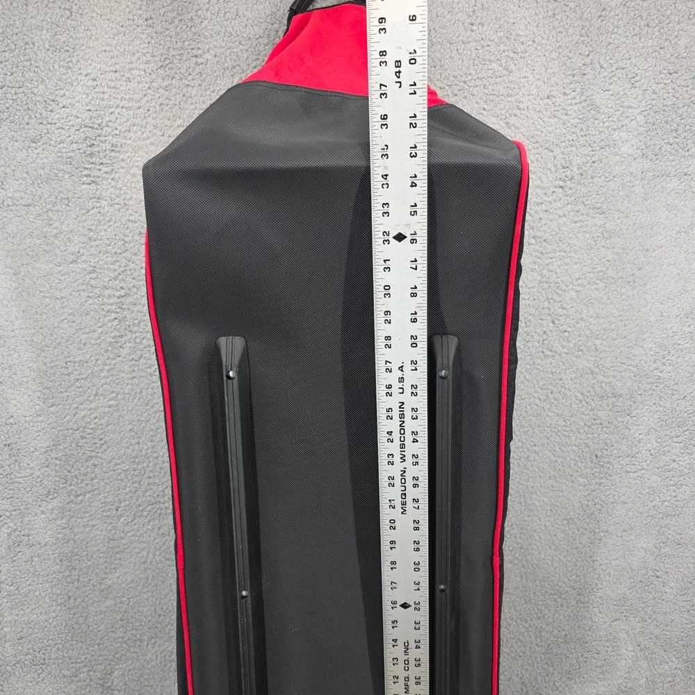 Marlboro Unlimited Gear Red Black Rolling‎ Duffle Bag Vintage 90s Travel Luggage